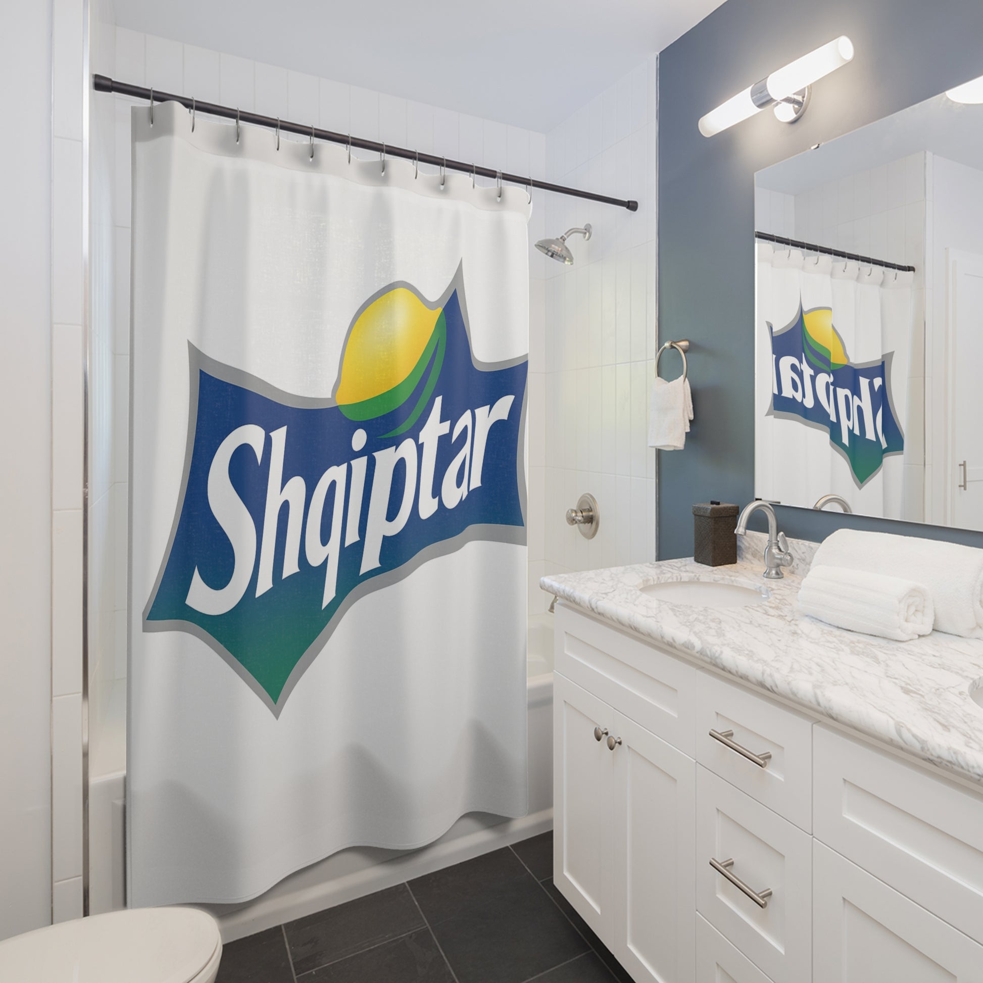 Shqiptar Soda Shower Curtain